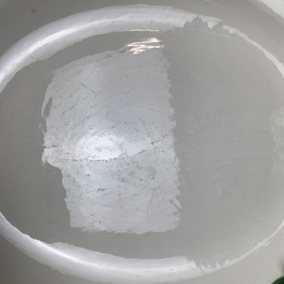 Vintage McNicol China Green Scroll Oval Platter - Picture 6 of 8